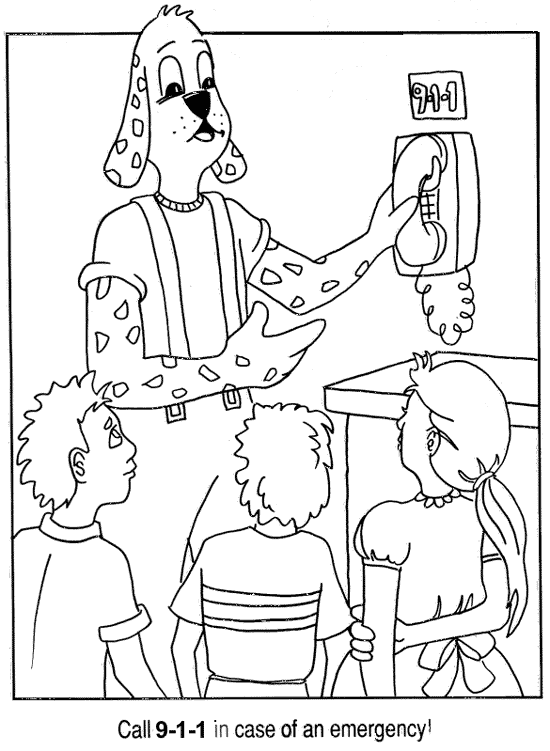 911 Dispatcher Pages Coloring Pages